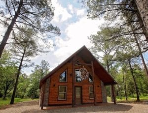 Exterior View of One of Our Broken Bow Honeymoon Cabins.